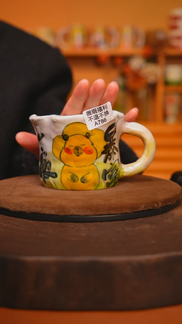 【闪购商品】瓷片景德镇手绘瓷器高温釉下彩---