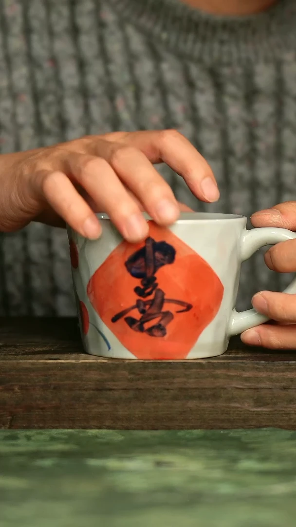 青诗集手工手绘瓷器