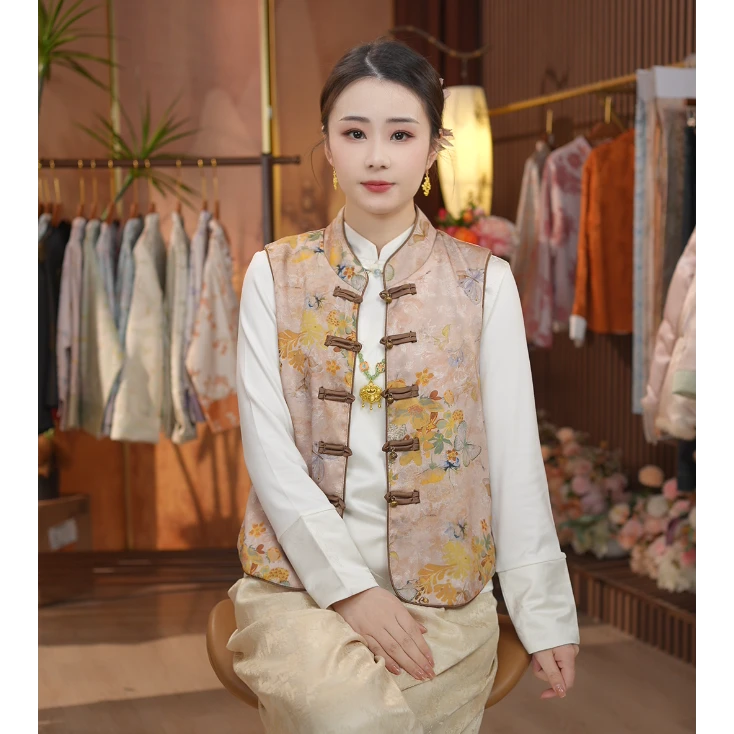 《 尽余欢-马夹》新中式提花复古国风休闲百搭高定上衣外套