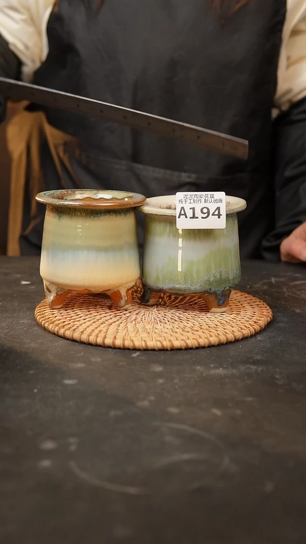 【闪购商品】瓷片194泥泥手工花盆