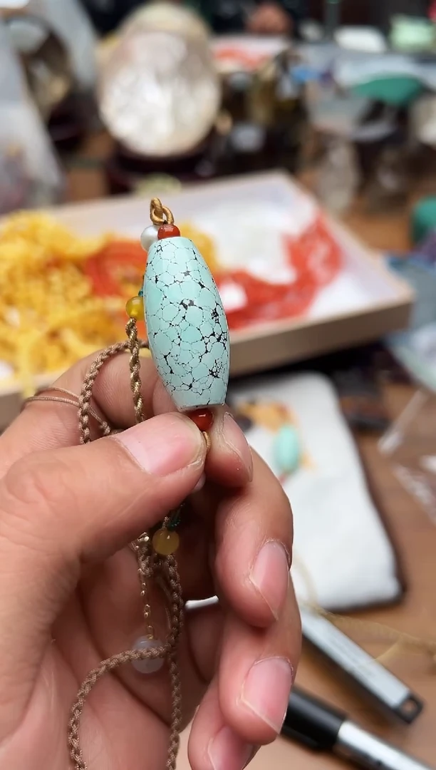 【闪购商品】水晶颈饰未镶嵌桶珠06