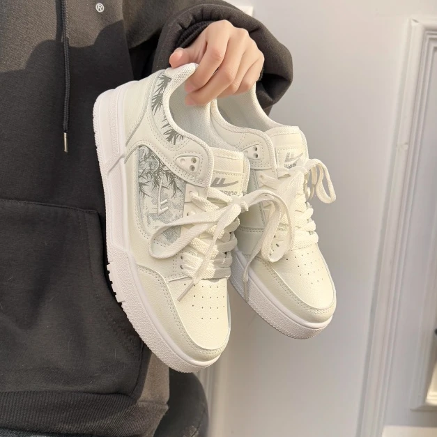 回力原创透气情侣小白鞋女2025爆款网红百搭超火厚底休闲运动板鞋