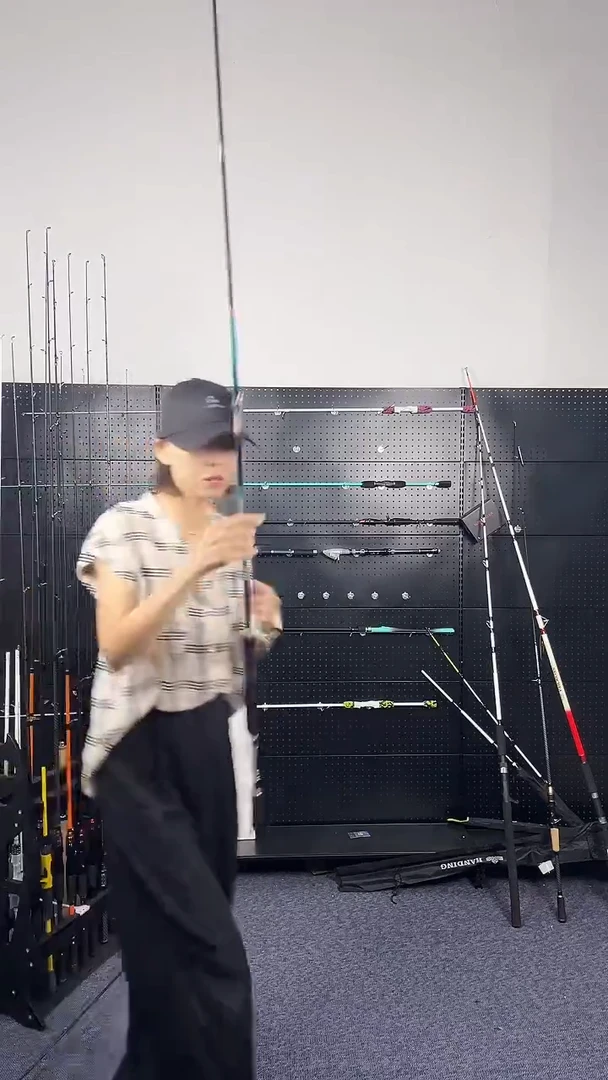 玻璃钢（瑕疵杆没有售后 介意勿拍）七彩1.8直柄