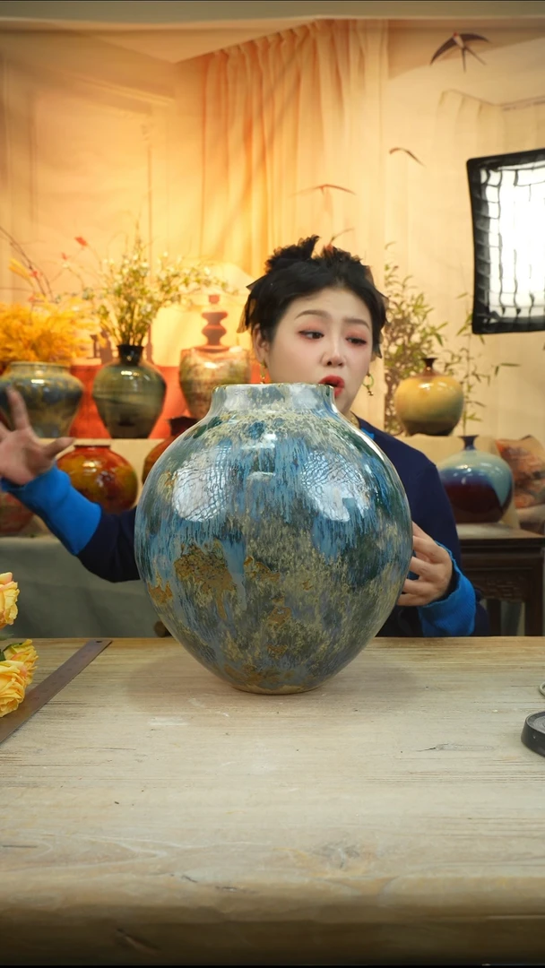 高31口12高温陶瓷花瓶