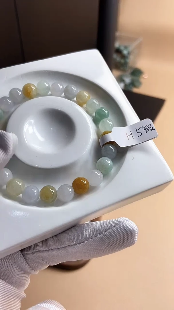 【闪购商品】翡翠手串未镶嵌天然翡翠A货H5