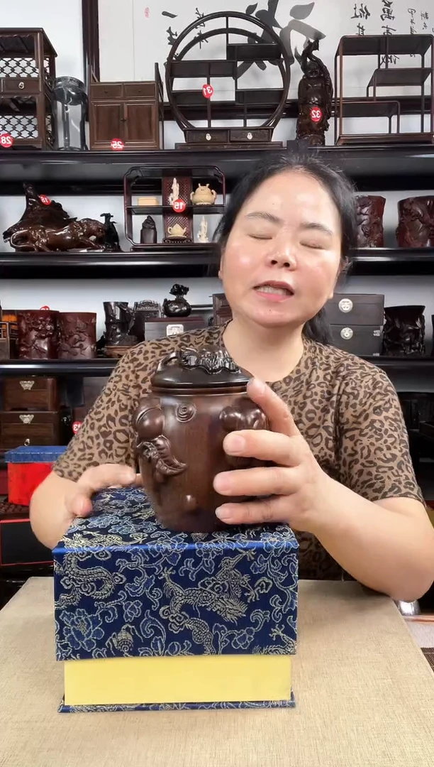 木新款茶叶罐老李红木工艺品
