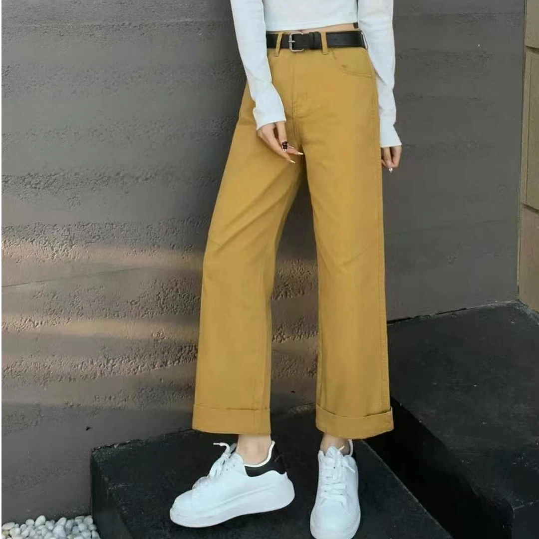 【裤博汇】88023春季新款流行爆款弹力薯条裤减龄高腰窄版牛仔裤