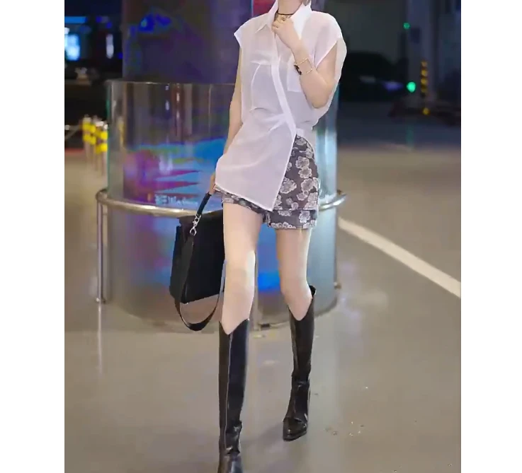 2025夏季新款网红同款洋气韩版潮流上衣裤子女A