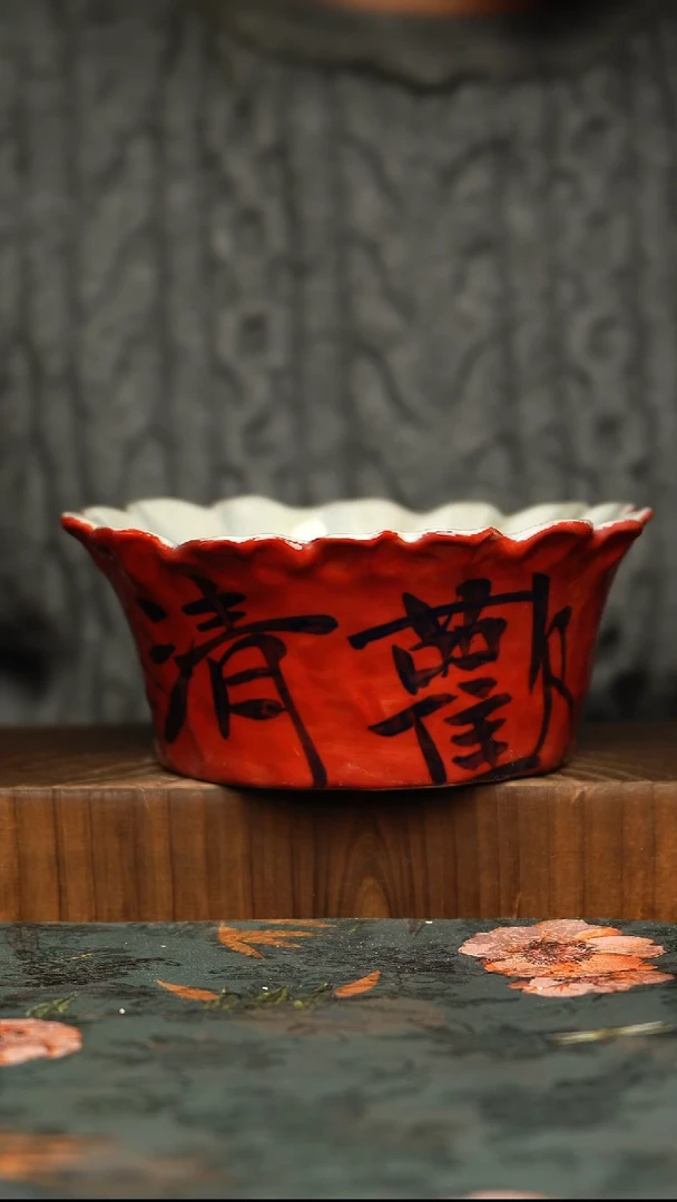 杯釉下彩手工手绘同款陶器