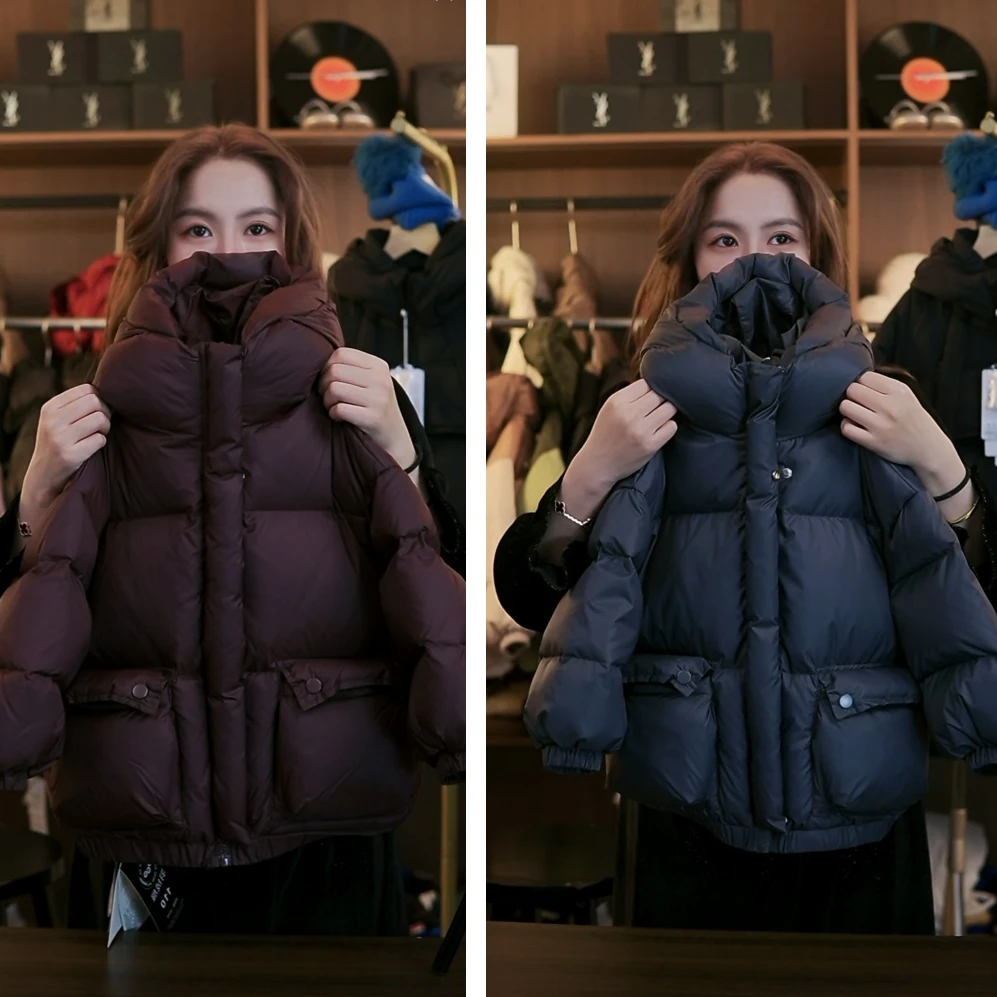 2025新款韩版儿童连帽90绒加厚羽绒服冬季时尚保暖外套A615