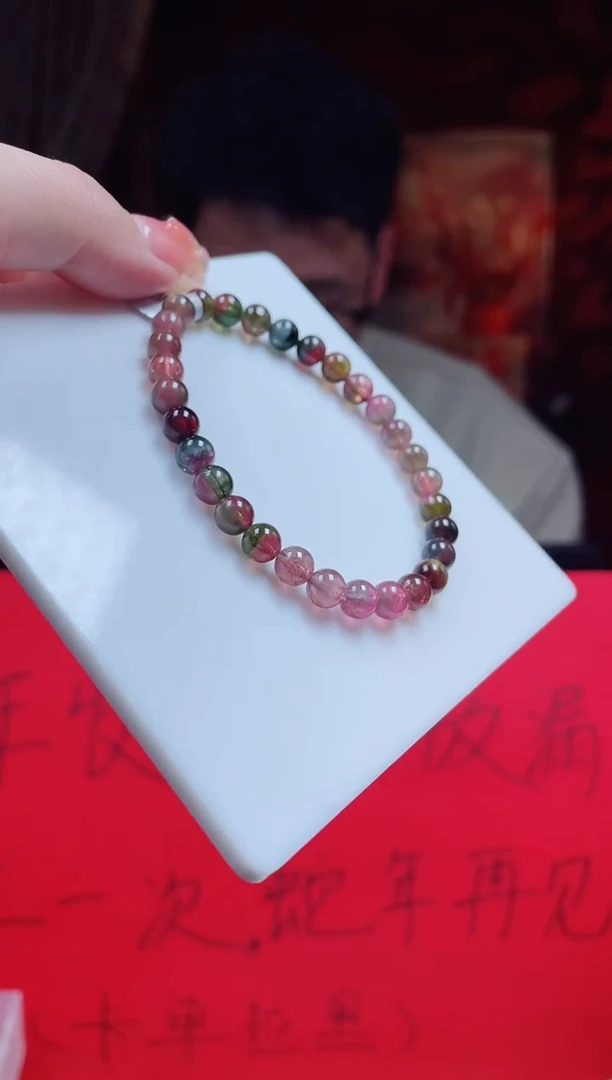 【闪购商品】碧玺手串未镶嵌高货碧玺单圈多样性发其一