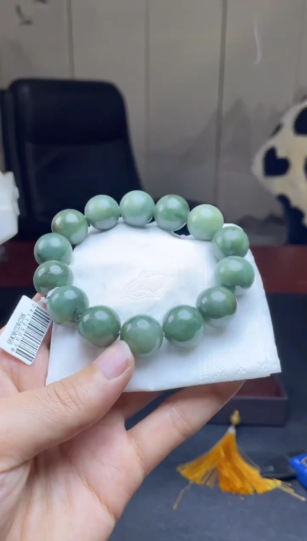 未镶嵌定制翡翠珠串 拍一发一