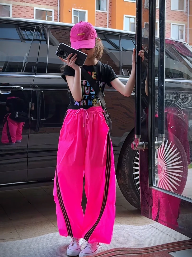 女童夏装套装2025新款儿童洋气时髦短袖中大童休闲老爹牛仔裤网红