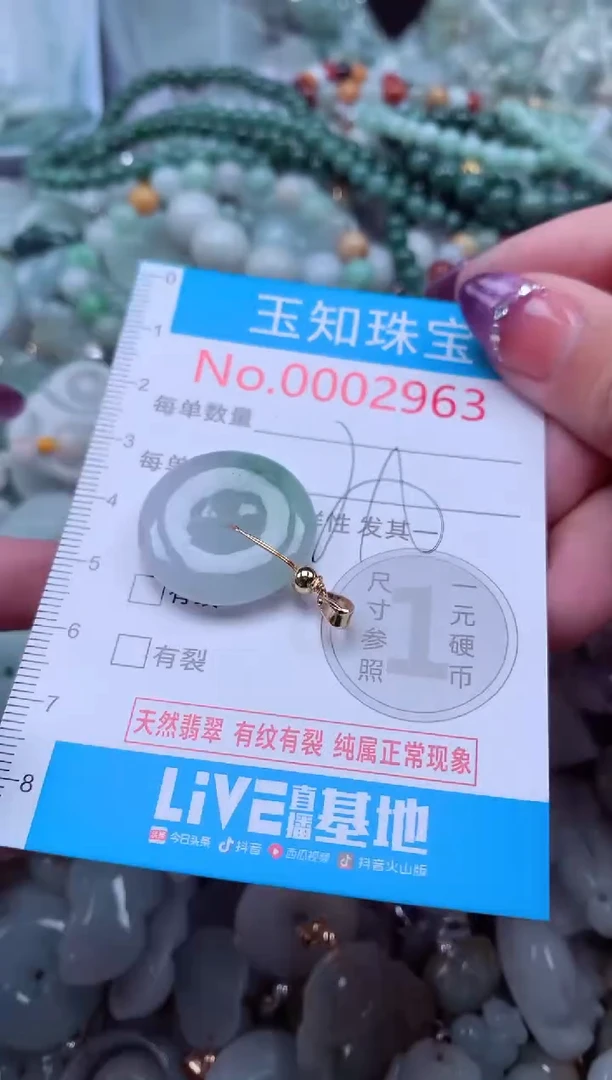 翡翠未镶嵌吊坠(不含链)2963