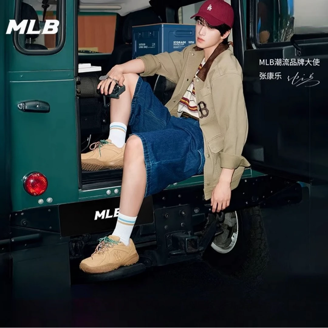 MLB官方KARINA张康乐同款男女豆豆薄底鞋25秋冬新款款3ASXT015N新