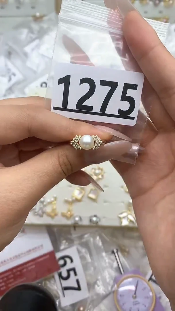 合金珠宝奇石淡水珍珠1275