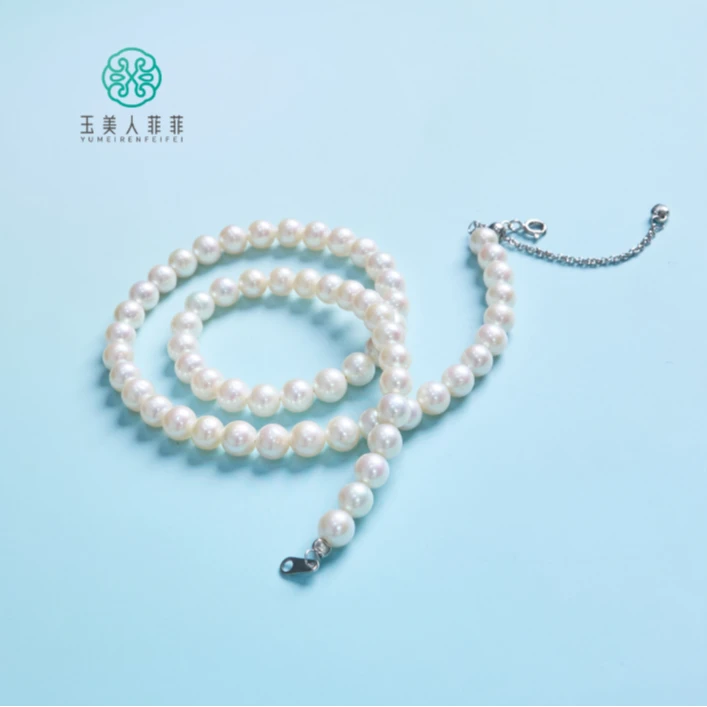 石惑珠宝~珍珠项链约6mm