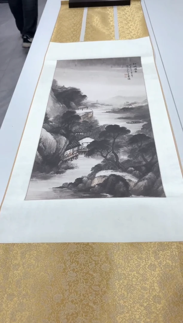 【复刻品】吴石仙 江城雨意