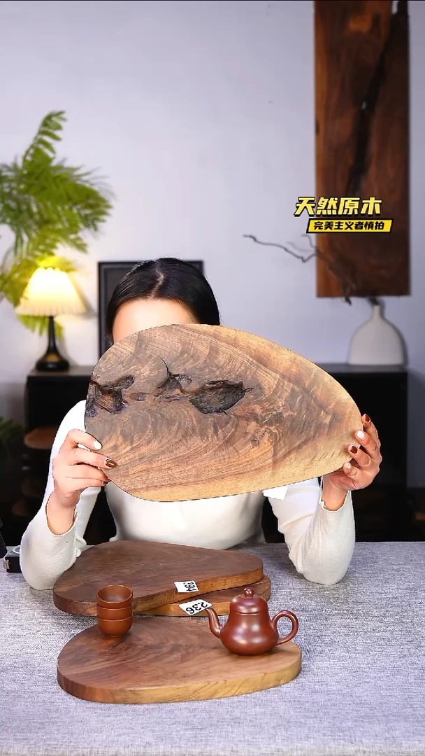 木北美黑胡桃原木.干裂疤结不属于商品质量问题完美主义者慎拍