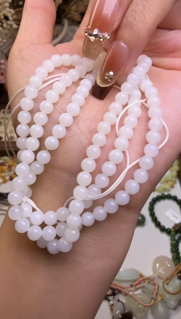 未镶嵌和田玉挂件珠链