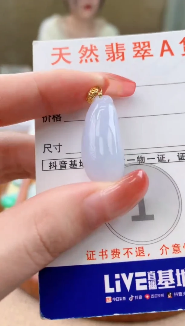 颈饰未镶嵌翡翠天然A货翡翠挂件