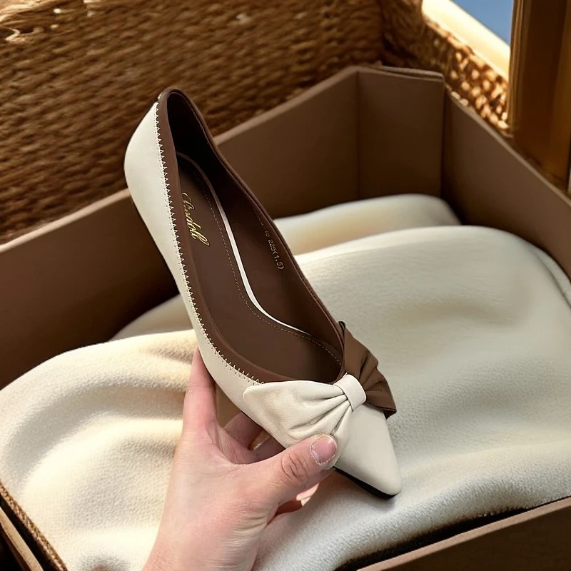 2216-F1-1-时尚百搭2025春季新款单鞋女式小皮鞋