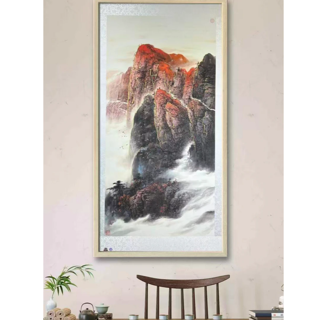 陈砚之教授作品《万山红遍》竖