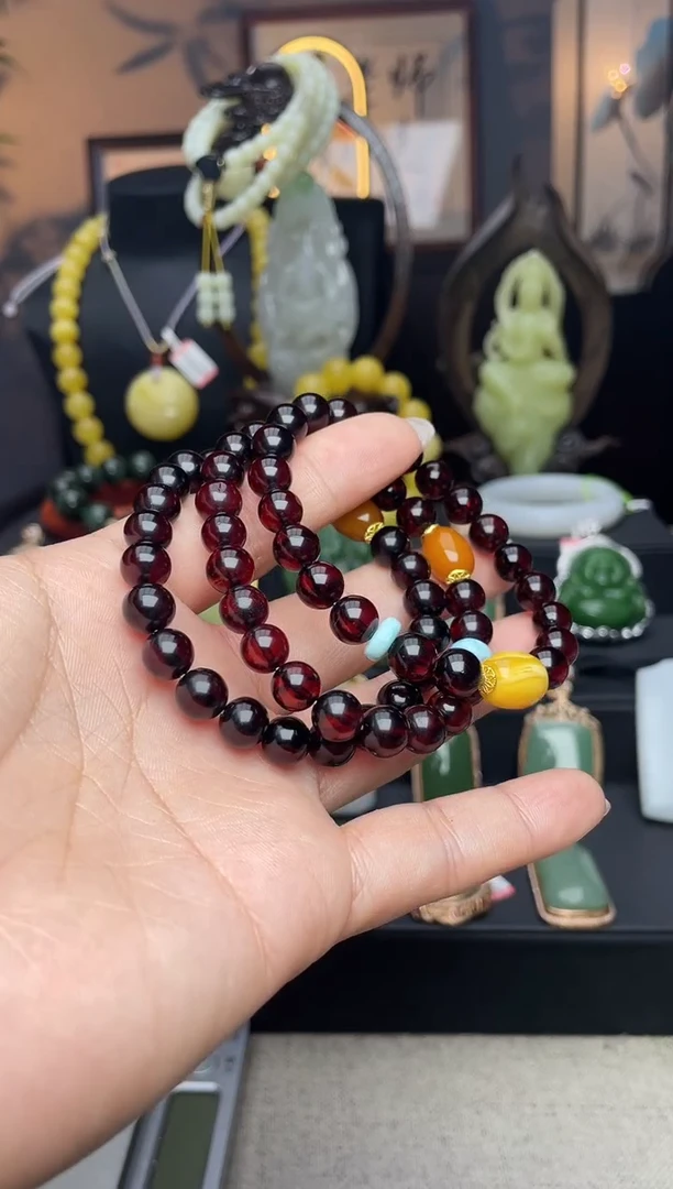 【闪购商品】琥珀手链未镶嵌手串多样性发其一m050