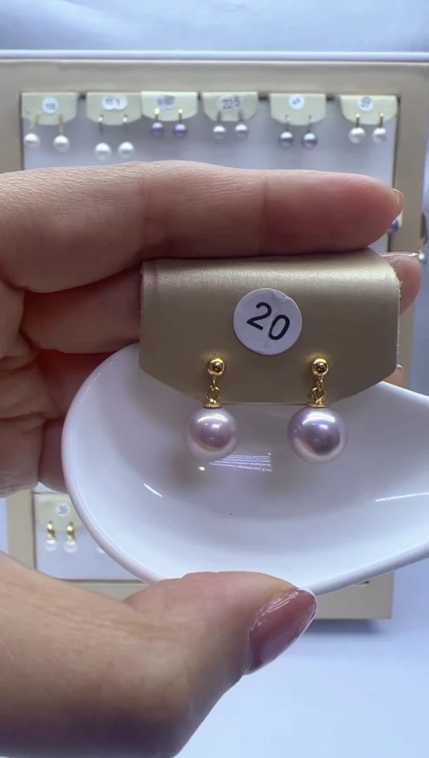 【闪购商品】淡水珍珠耳饰银S925镶嵌20
