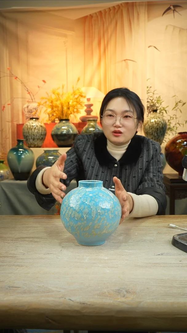 高18口6高温陶瓷花瓶花器