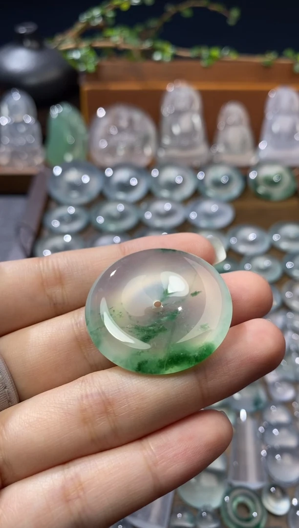 吊坠(不含链)未镶嵌翡翠扣子