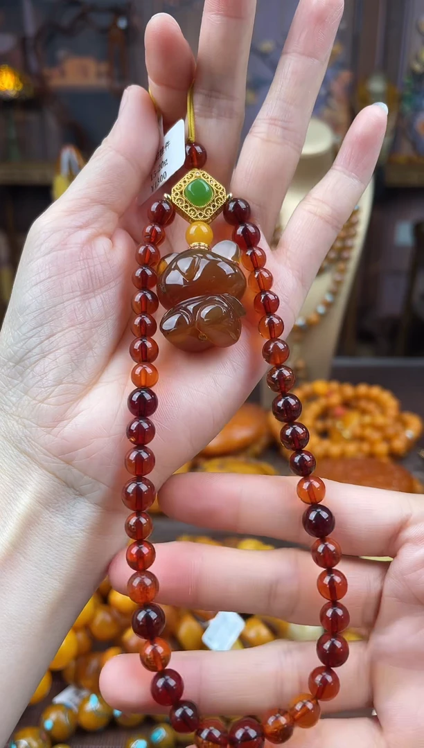 裸石琥珀未镶嵌多样性发货，假一赔4