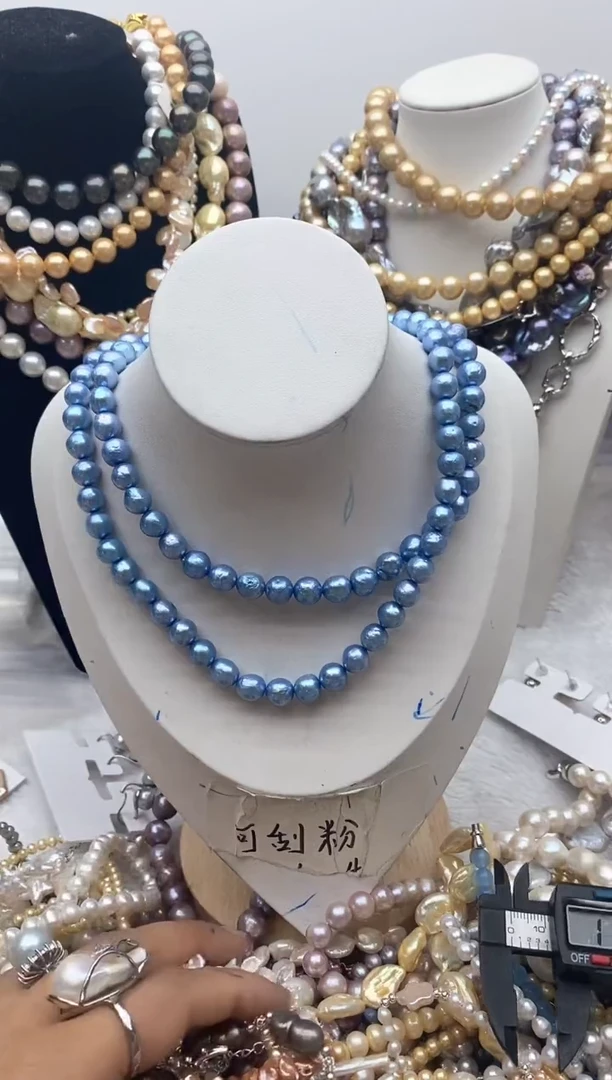 【闪购商品】淡水珍珠颈饰钛钢178