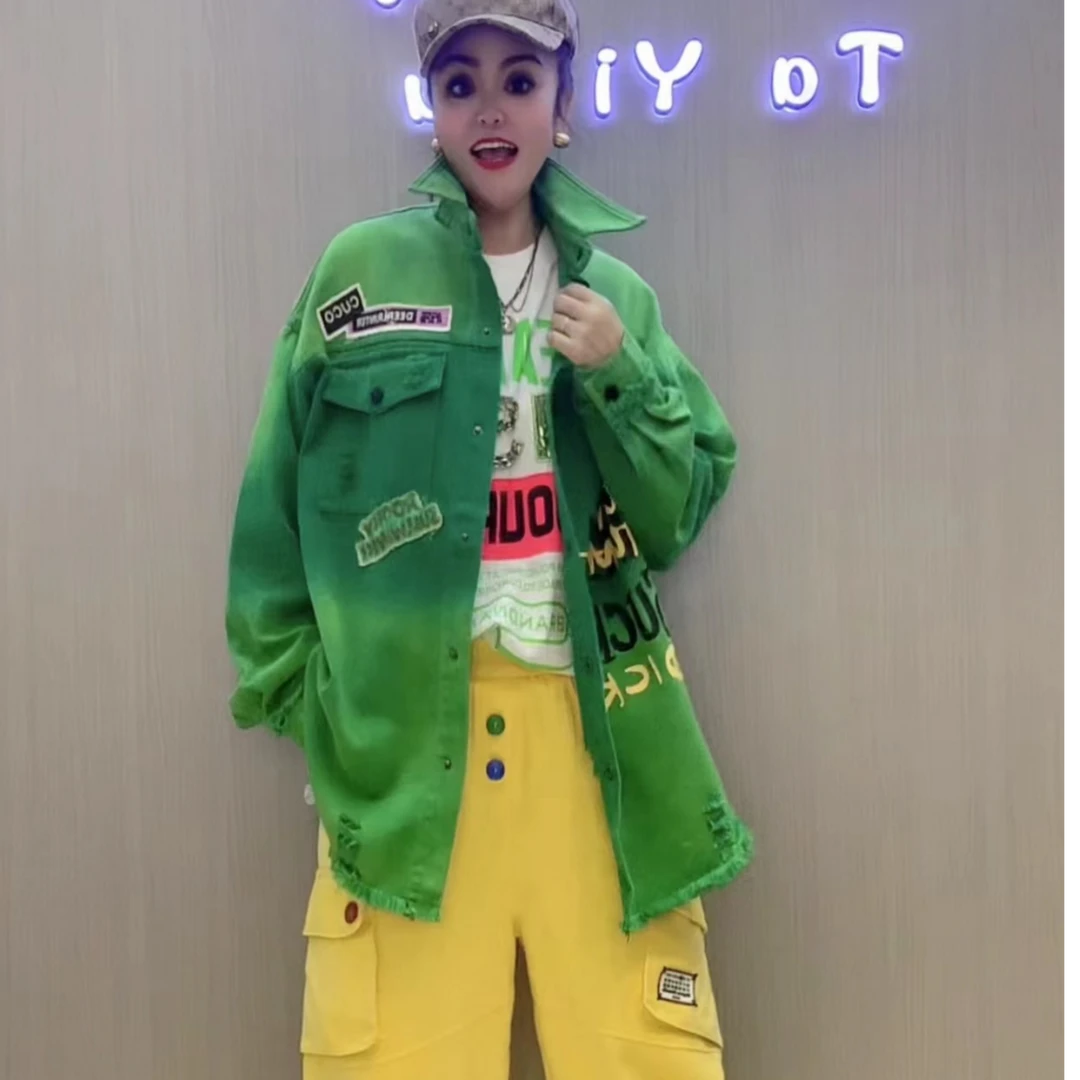 时尚潮牌休闲牛仔外套Q006