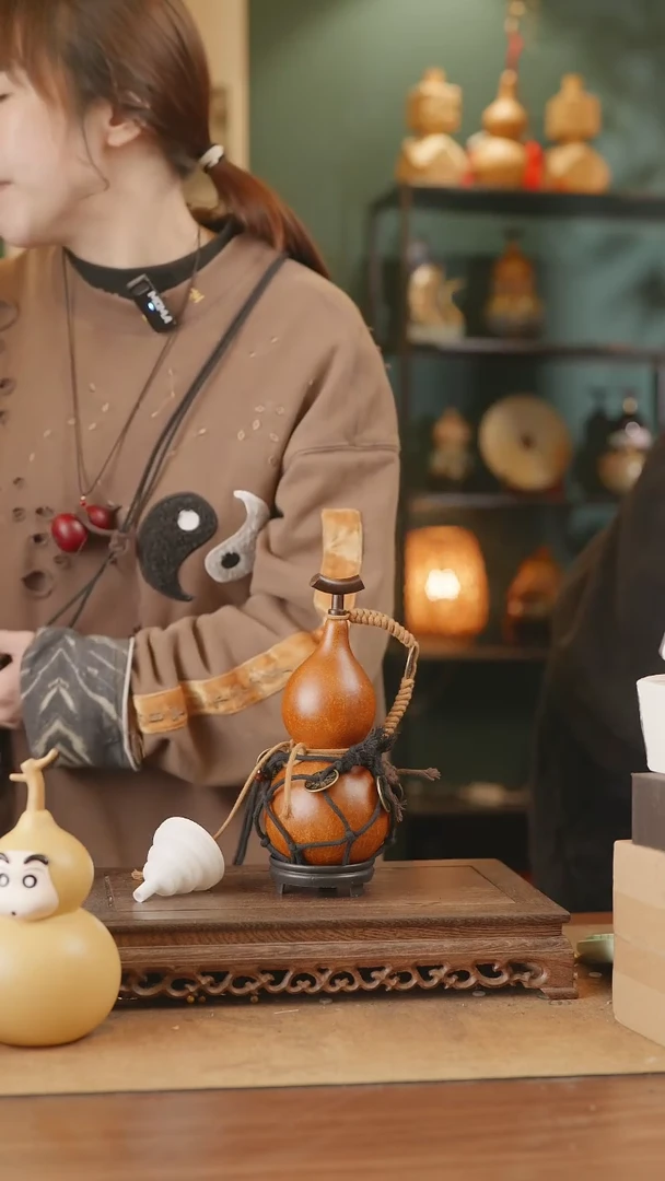 【闪购商品】271号精品天然大漆工艺防渗内胆酒葫芦~