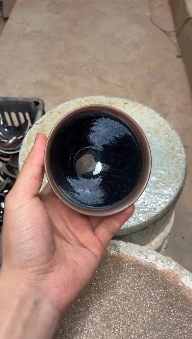 茶盏真柴烧建盏换点柴火