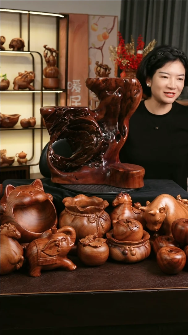 木香樟木风化手工底座