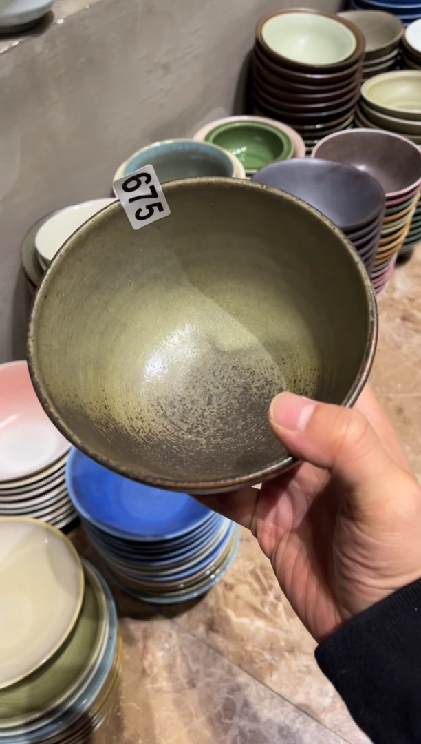 瓷片675 青灰系列饭碗1个