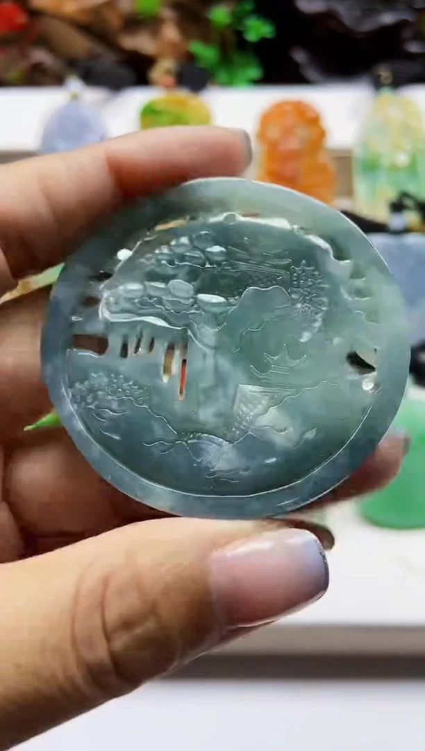 颈饰未镶嵌翡翠翡翠A货