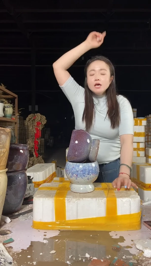 宜兴紫砂粗陶花盆14/15