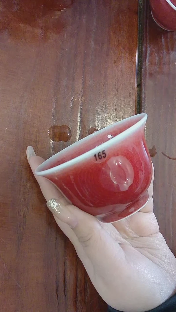 【闪购商品】手工高温还原高温瓷郎红杯