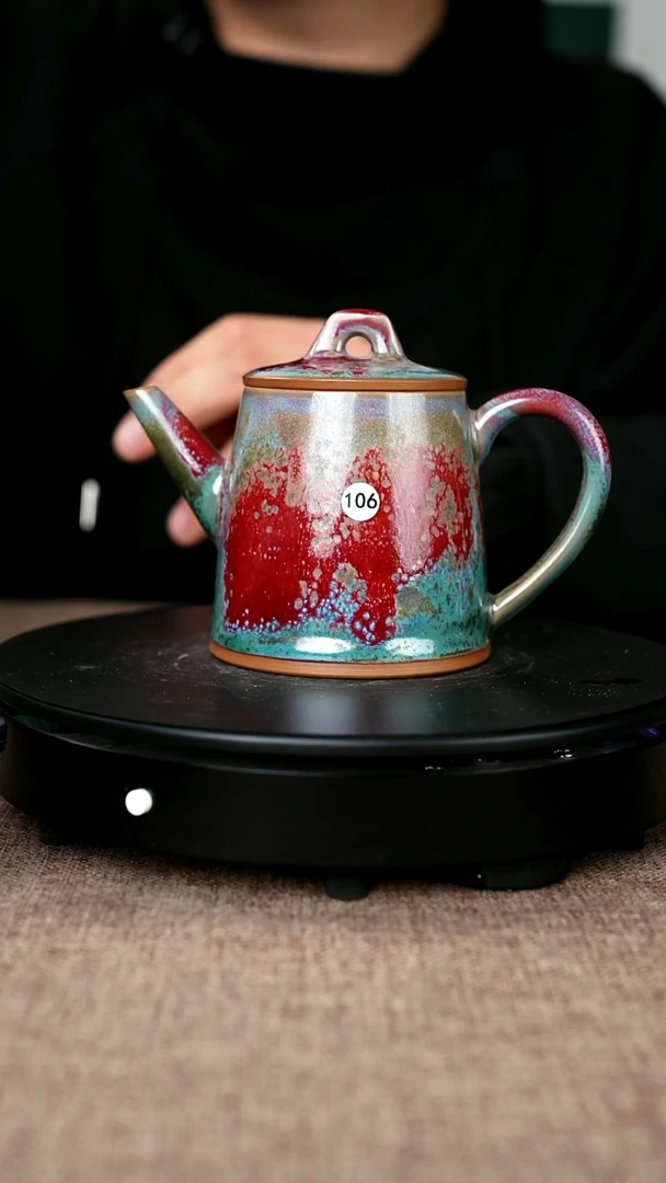 其他瓷106#李朝斐一级品原矿钧瓷一统壶