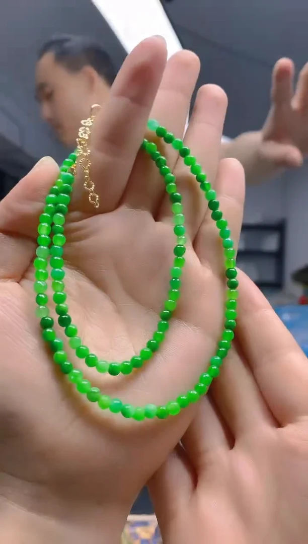 【闪购商品】翡翠耳饰合金0166翡翠锁骨链