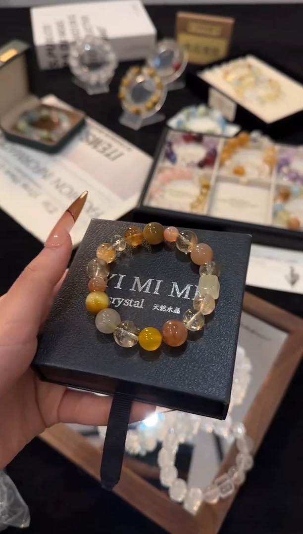 未镶嵌手链水晶财富小富婆x3235