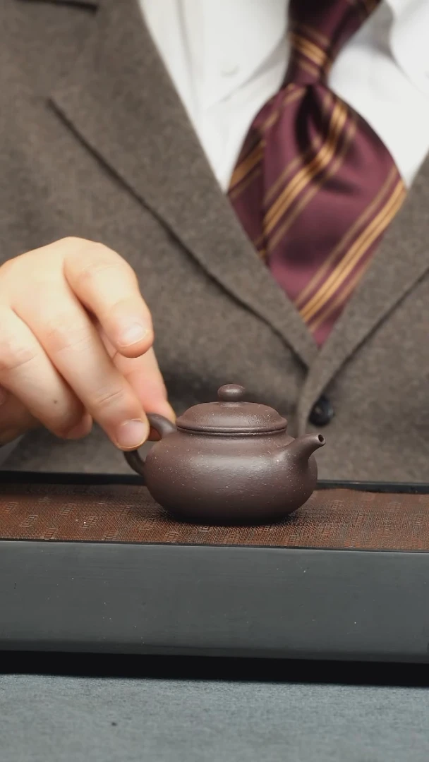 【闪购商品】紫砂茶壶五堂 客斋仿古-手工炼泥
