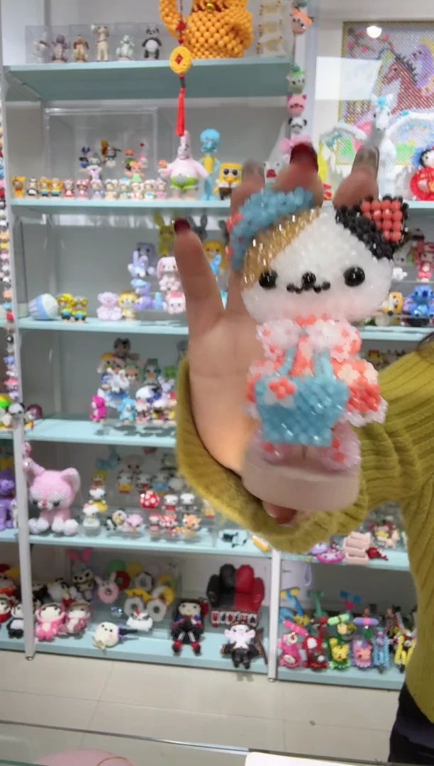 玻璃0572卡2水晶三色猫提包款材料包1套