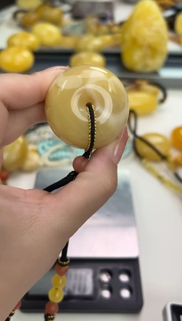 裸石琥珀未镶嵌琥珀蜜蜡吊坠