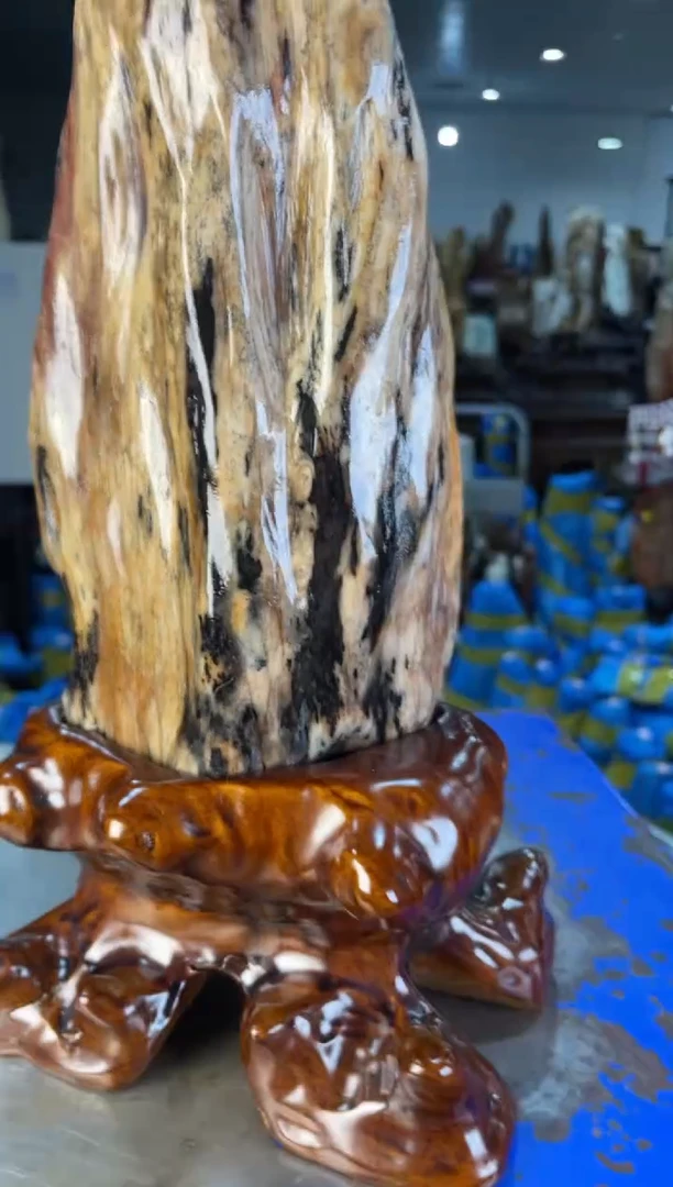 未镶嵌摆件硅化玉36