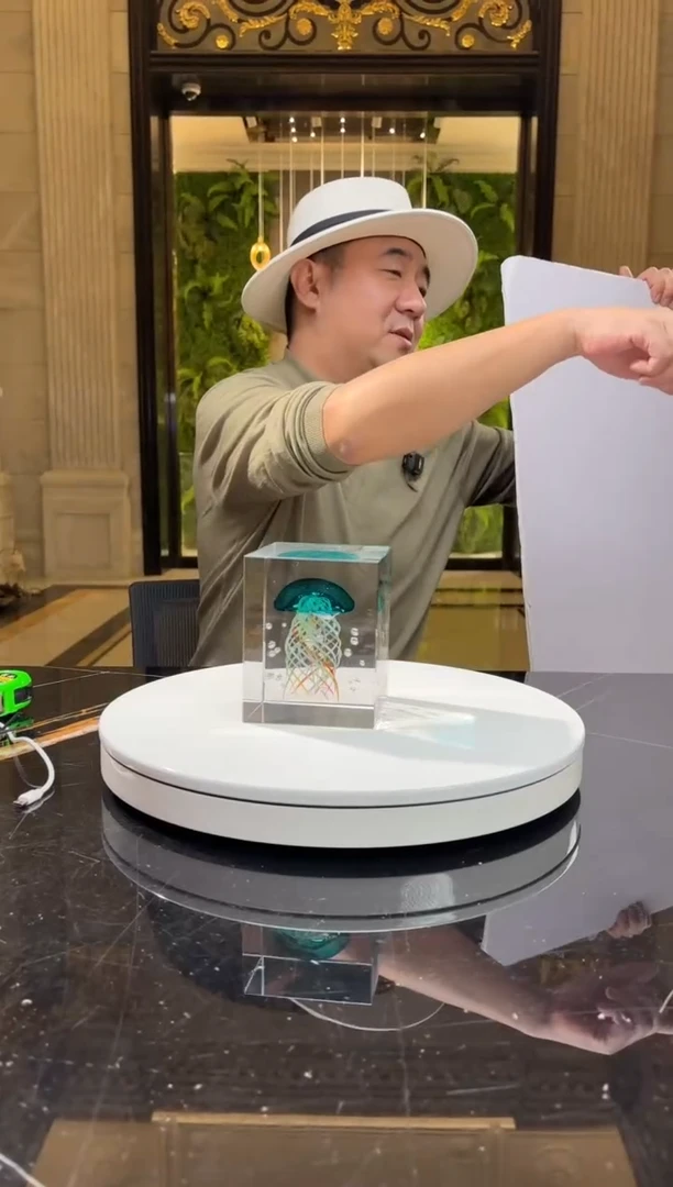 【闪购商品】摆件蓝水母艺术摆件AJ05040