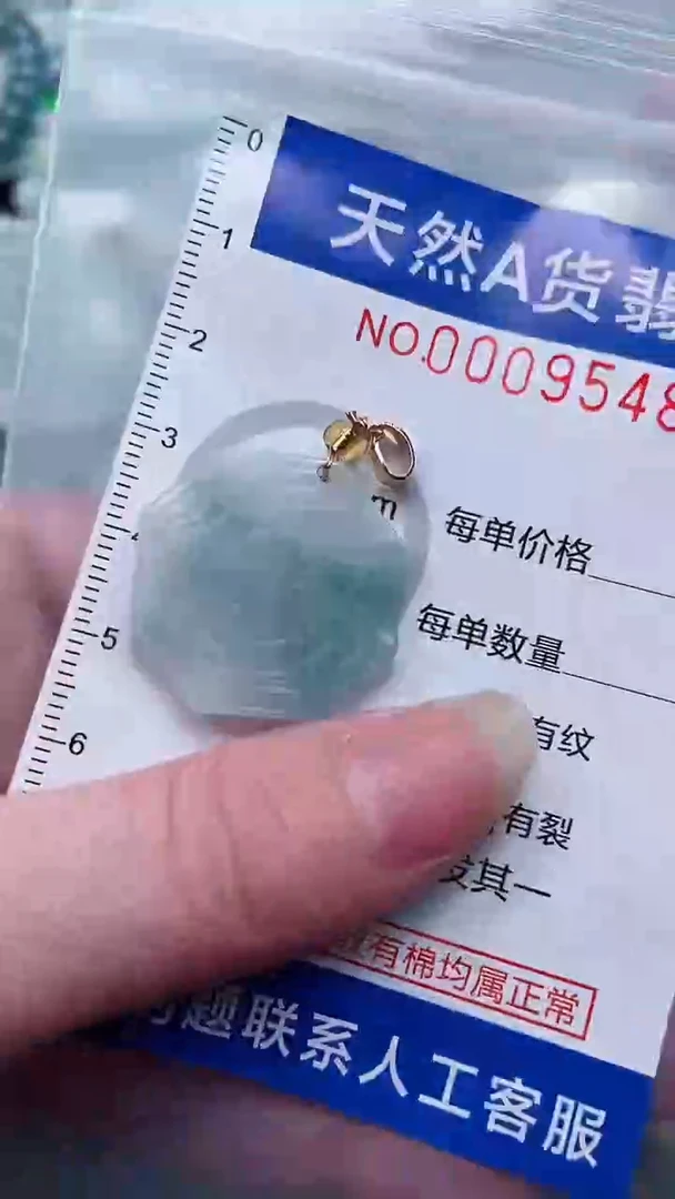 翡翠未镶嵌吊坠(不含链)1